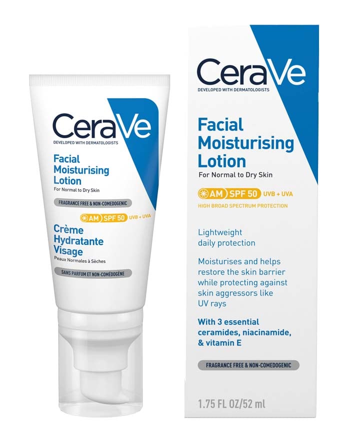 AM Facial Moisturising Lotion SPF50 | Hydrating Lotion | CeraVe UK