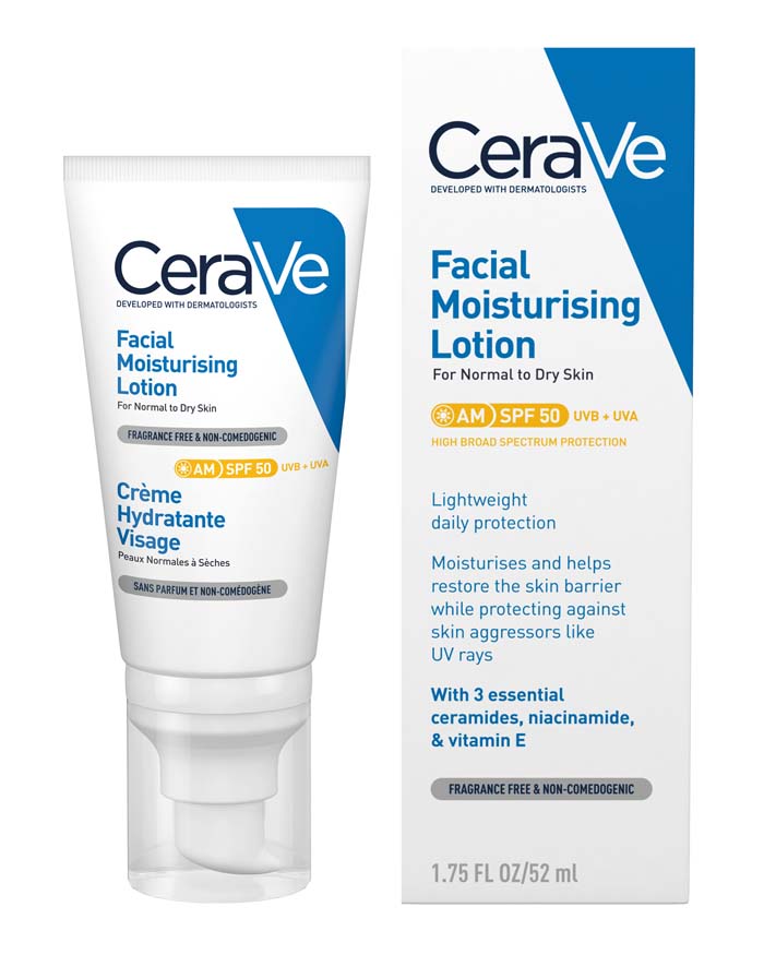 AM Facial Moisturising Lotion SPF50 | Hydrating Lotion | CeraVe UK