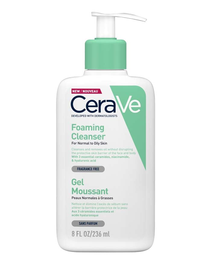 Gel Foaming Cleanser for Normal-to-Oily Skin | CeraVe UK