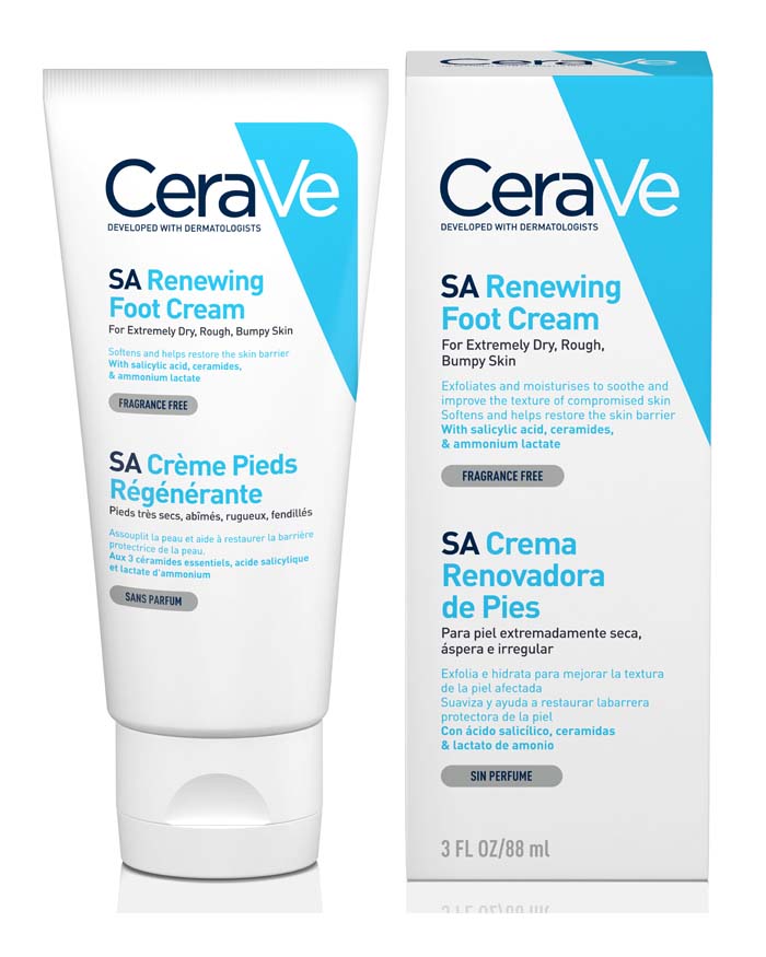 SA Renewing Foot Cream Dry, Rough Cracked Feet CeraVe UK