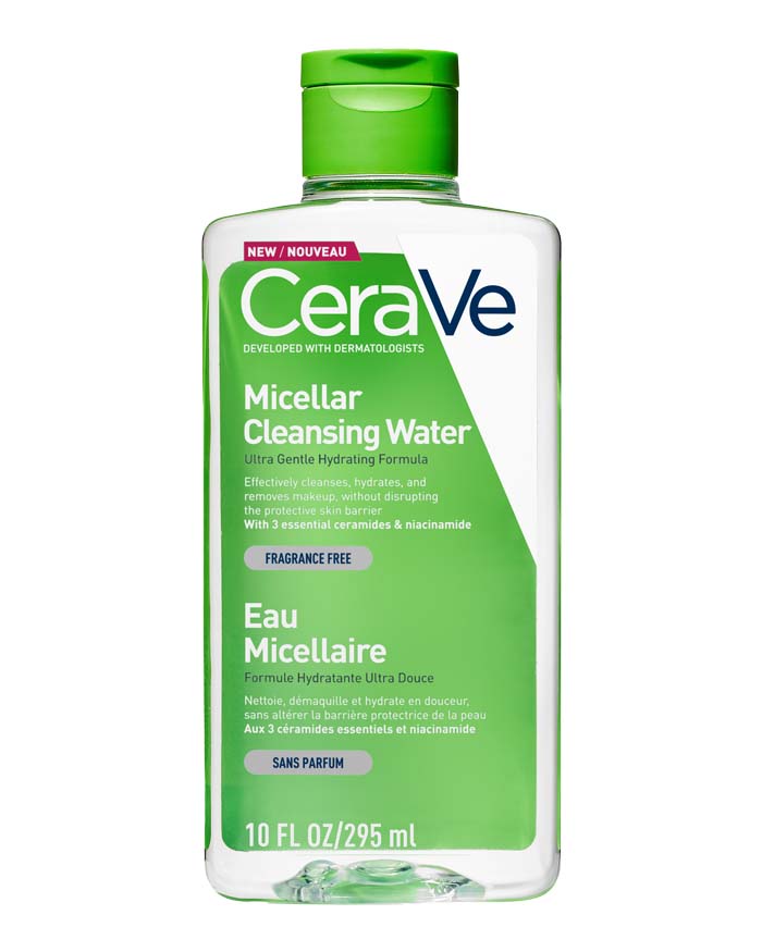 Cleansing with micellar water outlet